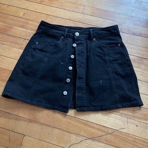 Black Denim skirt